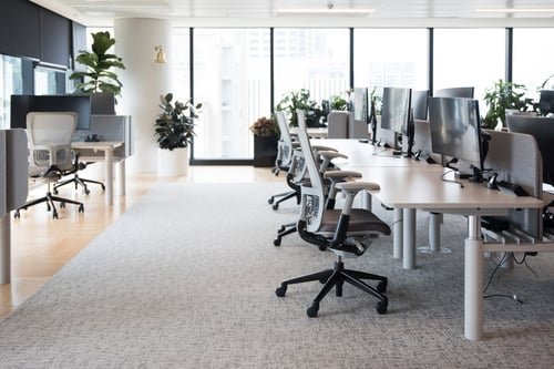 Bright modern Lancaster office space maintained by commercial cleaning